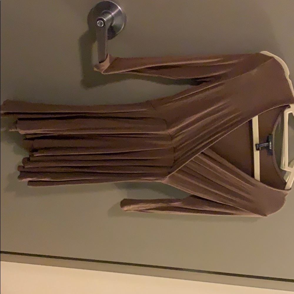 Brown wrap-like dress
